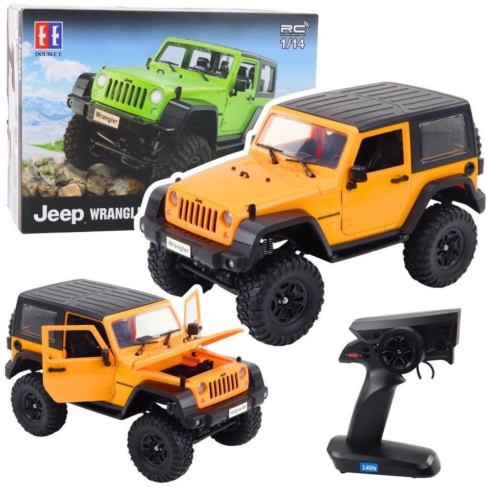 Double E Rc Jeep Wrangler Rock Crawler Narancssárga 1:14 Távirányítású Terepjáró (27417)
