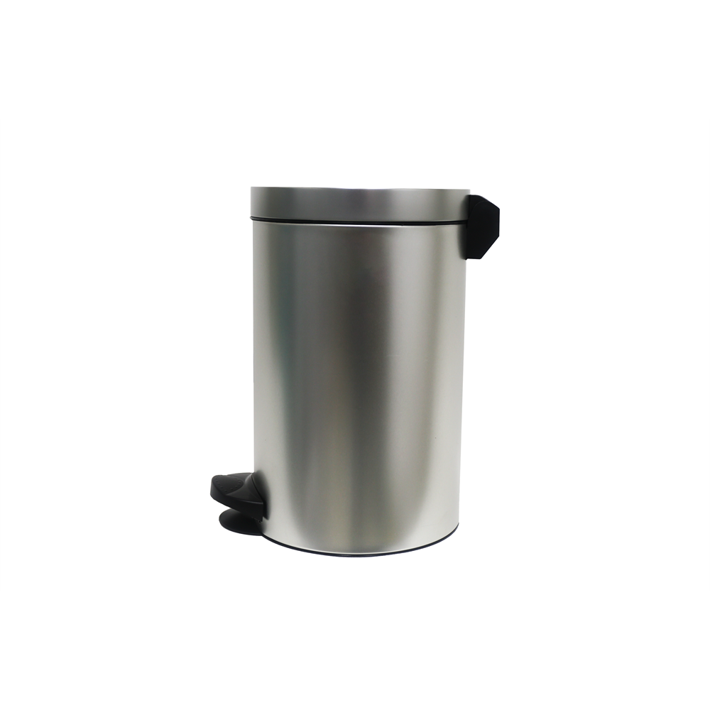 Eurogold Sirius 14 literes pedálos műanyag szemetes - Ezüst (801214 SILVER)