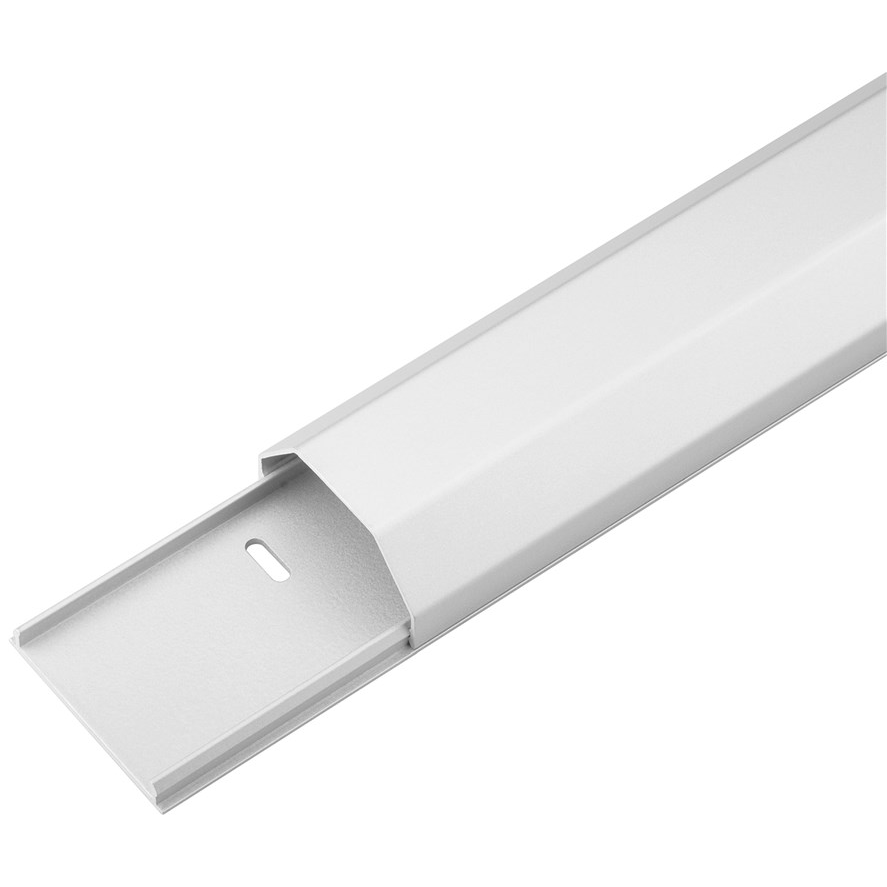 Goobay 90728 Félkör alakú alumínium kábelcsatorna 1.1m - Fehér (90728)