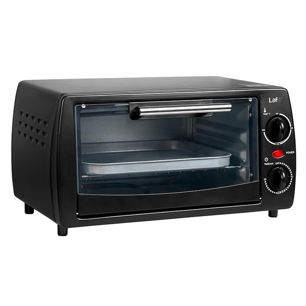 Електрическа фурна, LaFe PIW-001, 800W, 10 L, 90-230 C, Двойни стени, Cool-touch, Черна