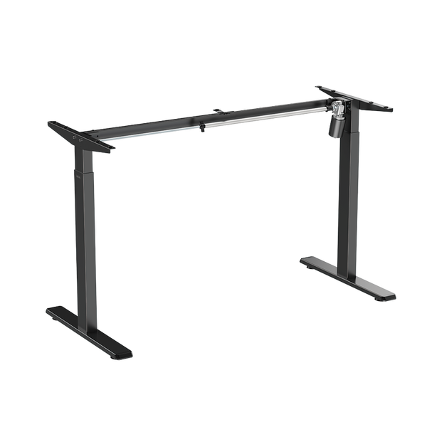 LogiLink Sit-Stand desk frame, single motor, easy-use controller, black