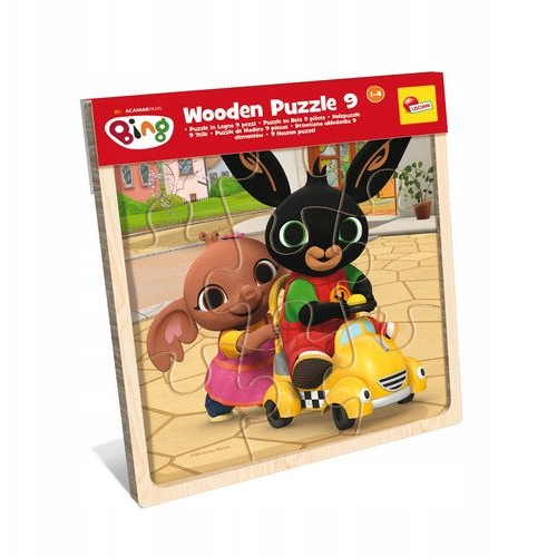 Bing és barátai 9db-os fa keretes puzzle - Lisciani