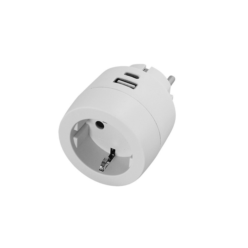 Commel 240801 1x USB Type-A / 1x USB Type-C Hálózati töltő - Fehér (17W) (240801)
