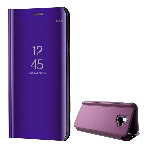 Tok álló (aktív FLIP, oldalra nyíló, asztali tartó funkció, tükrös felület, Mirror View Case) LILA [Samsung Galaxy J6 Plus (SM-J610F)] (5996457824533)
