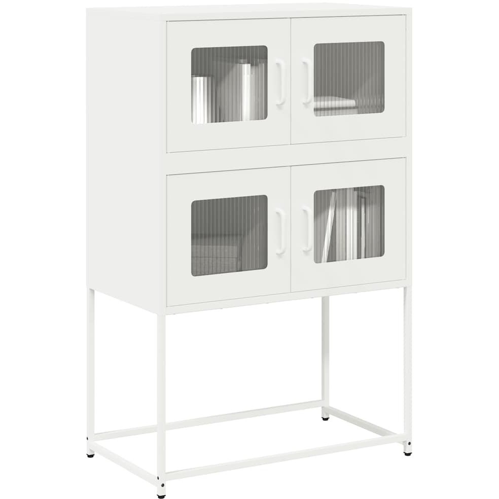 Magastábla Fehér 68x39x107 cm Acél (853349 VidaXL)