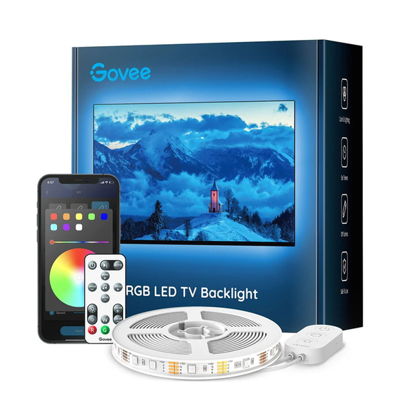 LED лента за подсветка на телевизор Govee H6179, Bluetooth, 7 програми