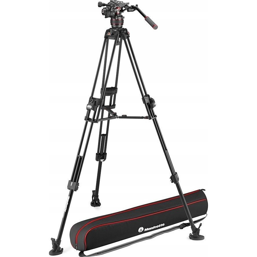 MANFROTTO Nitrotech 608 fej + 645 Fast Alu állvány, középterp. ikerláb MVK608TWINFA (MVK608TWINFA)