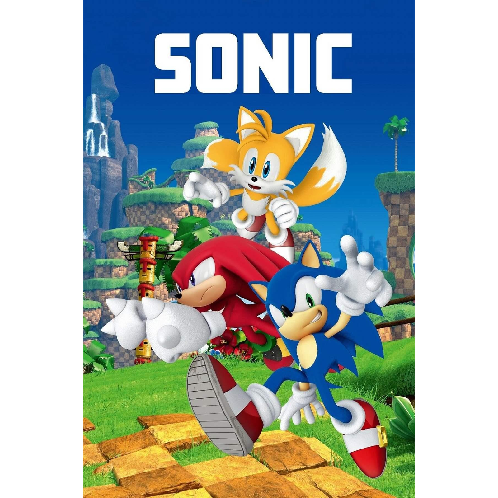 Jerry Fabrics Baby fleece blanket Sonic 023 100 × 150 cm (03117-DEKASONIC0A)