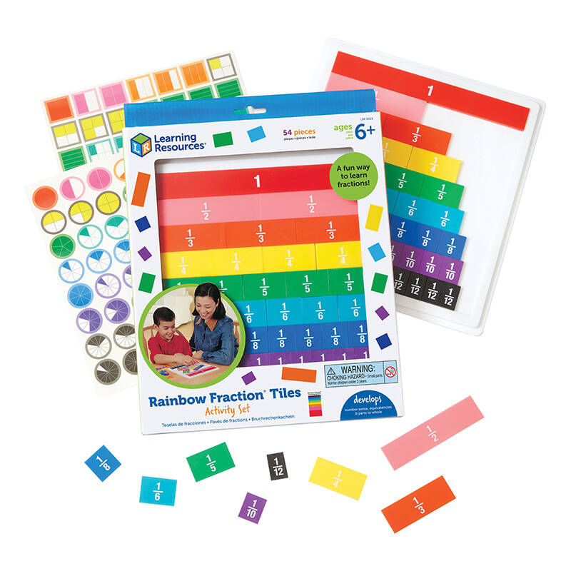 Learning Resources: Rainbow Fraction Törtek oktató játék (LER 0615)