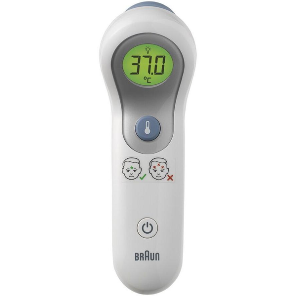 Braun BNT300WE digital kropstermometer Termometer med fjernregistrering Hvid Pande Knapper