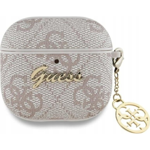 Guess GUA4G4GSMP AirPods 4 cover          różowy/pink 4G Charm Collection