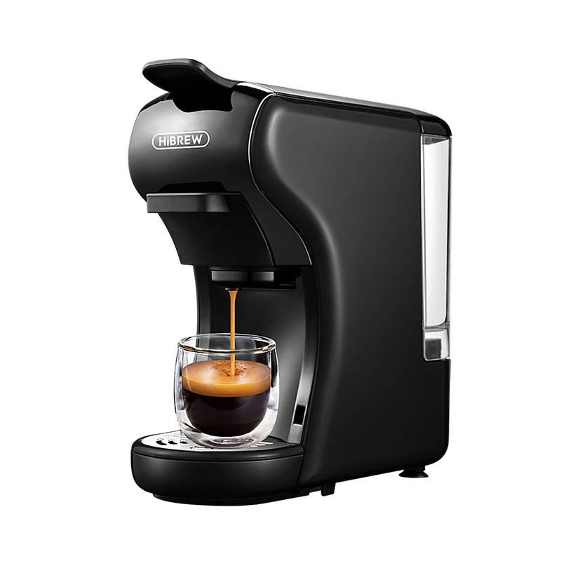 HiBREW H1A 3az1-ben kapszulás kávéfőző fekete (H1A-black)