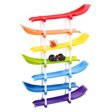 Playgo: Szivárvány torony autó- és golyócsúszka (2269) (2269)