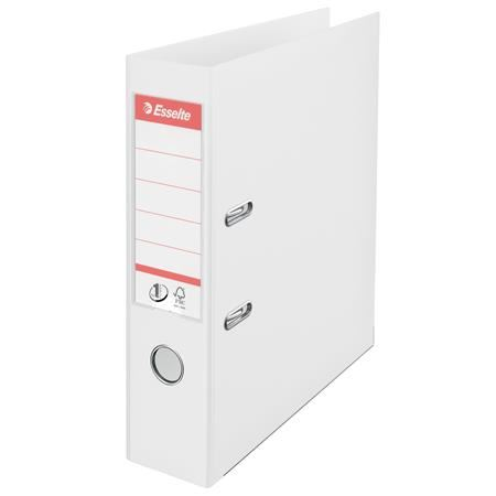 ESSELTE Standard Vivida Iratrendező 75 mm A4 PP élvédő sínnel fehér (811300)