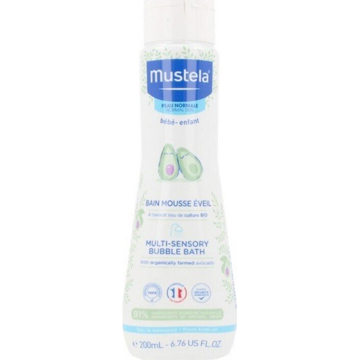 MUSTELA Bublinková pěna do koupele s organicky pěstovaným avokádem 200 ml (3504105035396)