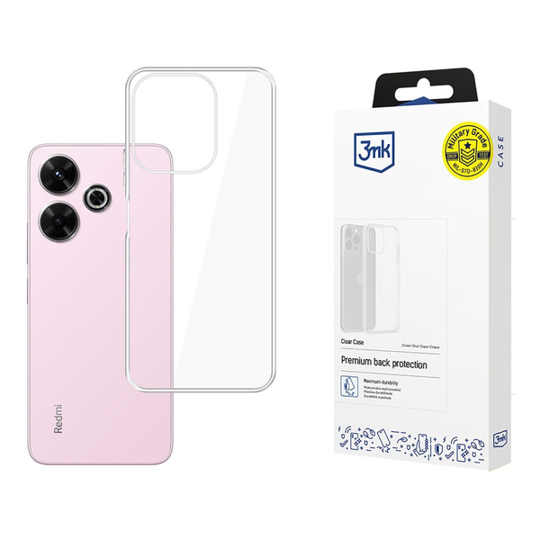 3MK Clear Case Xiaomi Redmi 13 4G / Redmi Note 13R 5G átlátszó