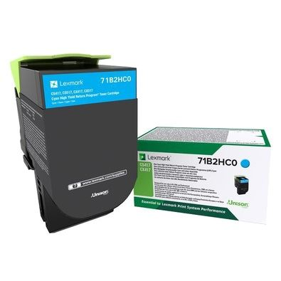 Lexmark 71B2HC0 cartuccia toner 1 pz Originale Ciano
