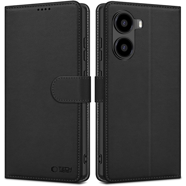 ZONE TP Wallett oldalra nyitható tok mágnes csattal Xiaomi Poco X7 Pro fekete
