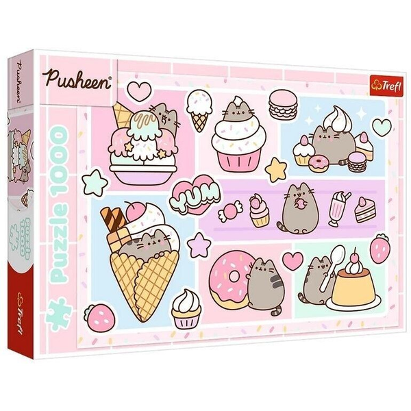 Trefl Pusheen Puslespil 1000 stk Kunst
