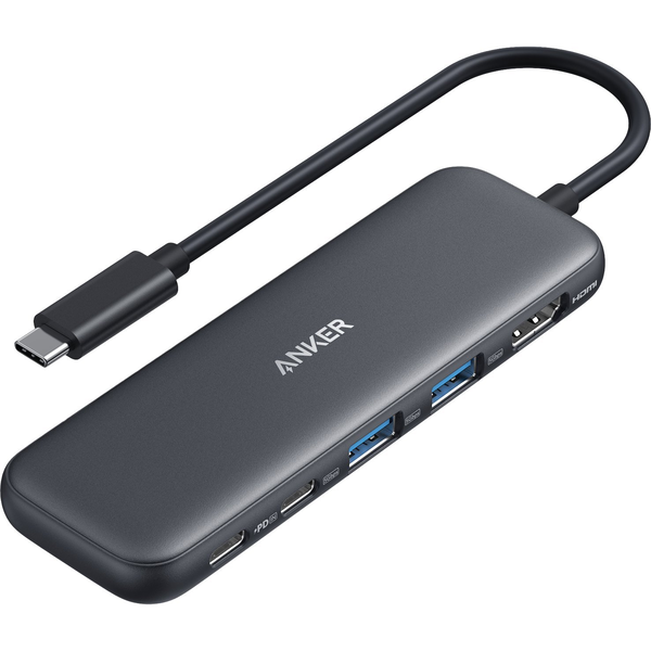 Anker A8355011 5az1-ben USB-C Hub 100W (1 x 4K HDMI + 2 x USB-A +1 x USB-C + USB-C PD)