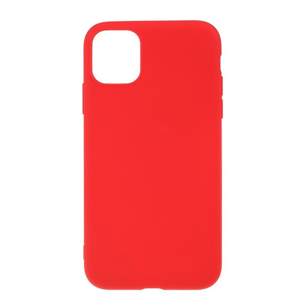 Protector de telefon din silicon (mat) RED [Apple iPhone 11 Pro] (5996457901913)