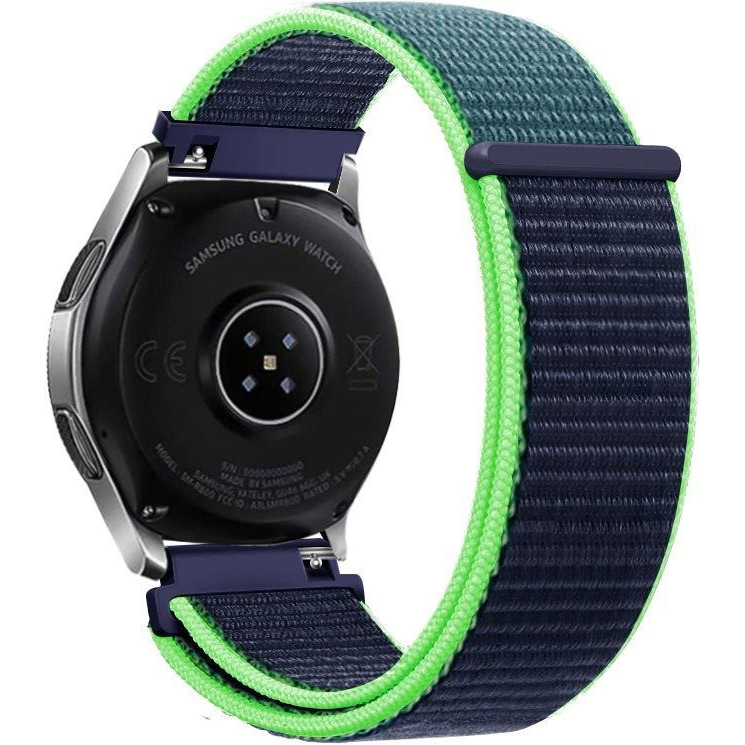 Eternico Airy Universal Quick Release 20 mm - Night Blue and Green edge (AET-UN20AY-NiBlG)