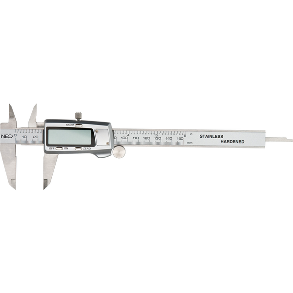 NEO Tolómérő 150 mm, Digitális, Rozsdamentes Acél