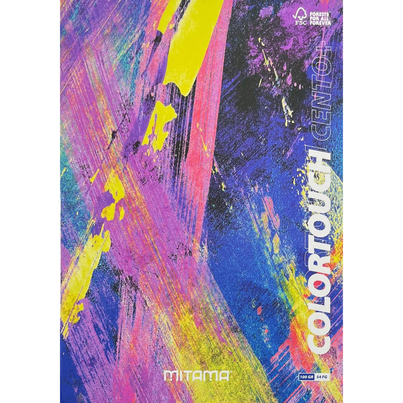 MITAMA A4, vonalas, margós, 52+2 lapos, kék / sárga (62176-90152)
