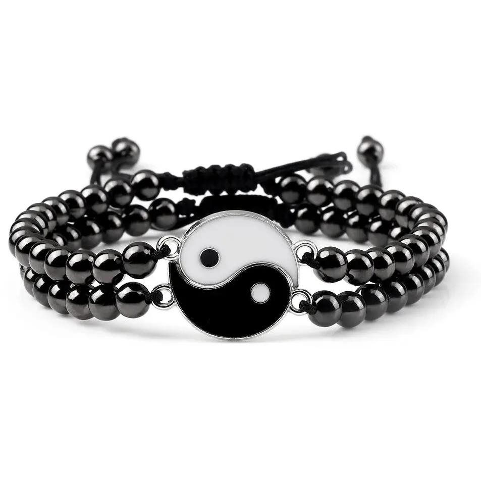 Wrap Q1 gyöngyös karkötő - Yin Yang -10-2 (8596544005738)