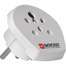 SKROSS India-Israel-Denmark to Europe utazó adapter (SKR-INDISRDENTOEU)
