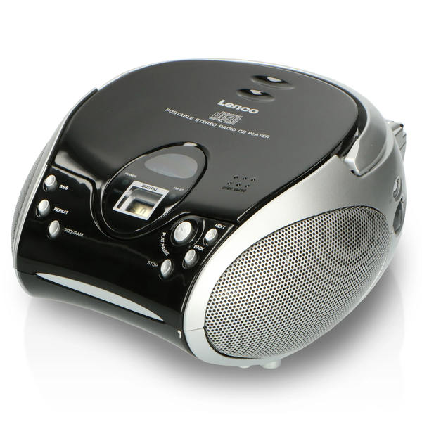 Radio Fm Estéreo Portátil Con Reproductor De Cd Y Antena Telescópica