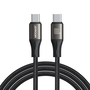 JoyRoom SA25-CC5 USB-C apa - USB-C apa 2.0 Adat és töltőkábel - Fekete (2m)