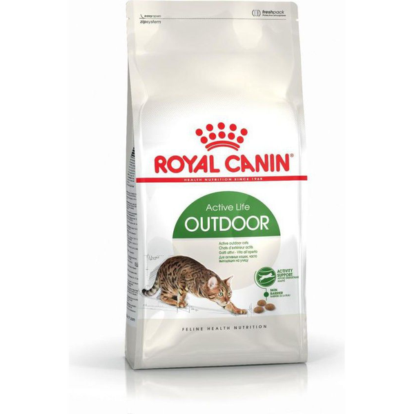 Royal Canin Outdoor - Szabadba Gyakran Kijáró, Aktív Felnőtt Macska Száraz Táp  400 G
