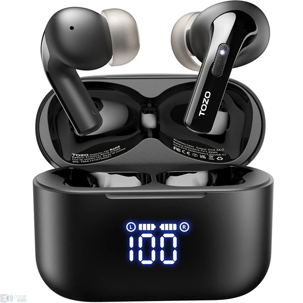 TOZO Tonal Pods True Wireless Bluetooth fekete fülhallgató (TOZOTONALPODSBK)