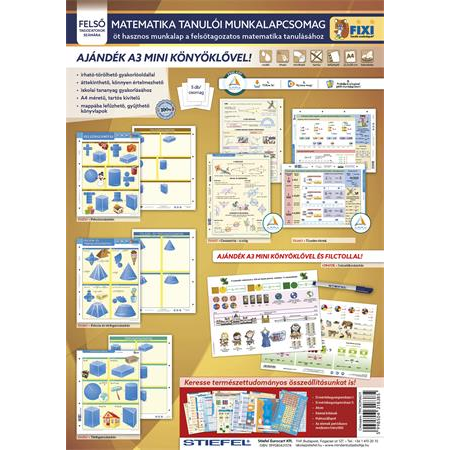 Stiefel Tanulói munkalap csomag, 5 munkalap, 1 alátét, filc,  "Matematika felsősöknek" (VTMCS11)