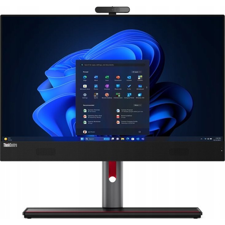 Lenovo ThinkCentre M90a Gen 5 Intel® Core™ i5 i5-14400 60,5 cm (23.8") 1920 x 1080 pixelek All-in-One számítógép 8 GB DDR5-SDRAM 512 GB SSD Windows 11 Pro Wi-Fi 6E (802.11ax) Fekete (12SH0013PB)