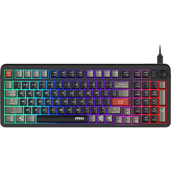 MSI FORGE GK110 tastiera Gaming USB QWERTY Inglese US Nero