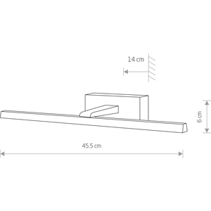 Kinkiet Nowodvorski Kinkiet Nowodvorski Van gogh 10286 S lampa ścienna 1X8W LED IP20 czarny