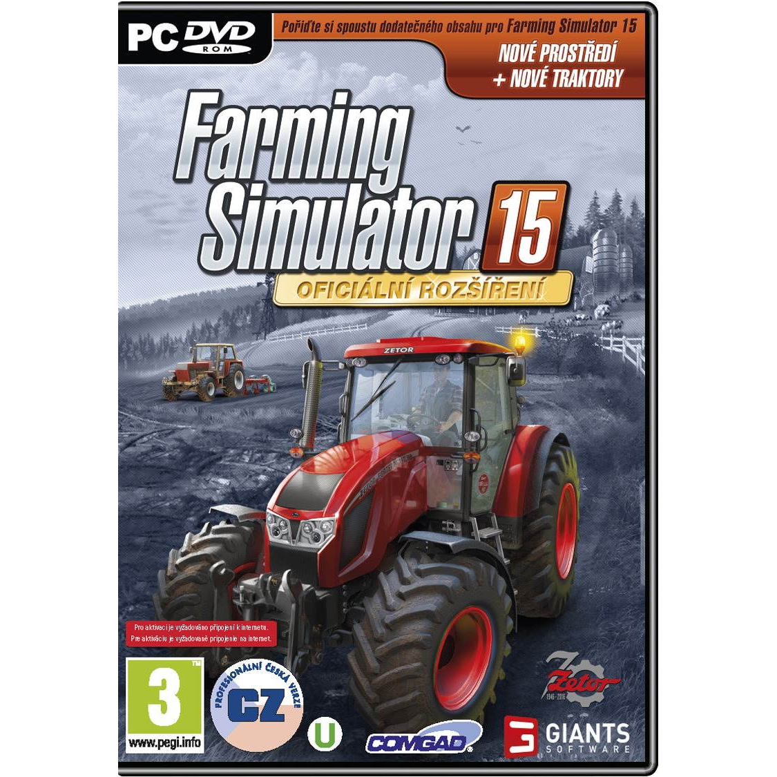 Farming Simulator 15 - Hivatalos kiterjesztés Zetor (PC - Dobozos játék)
