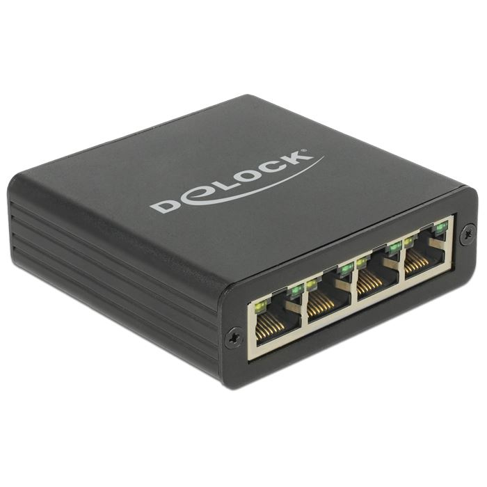 DeLock 4x Ggiabit LAN hálózati USB adapter (62966) (delock62966)
