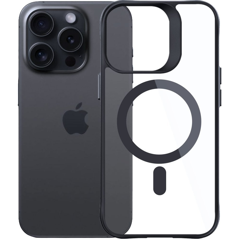 3mk Satin Armor MagCase átlátszó, TPU és PC anyagú telefontok Apple iPhone 15 Pro Max (5903108563840)