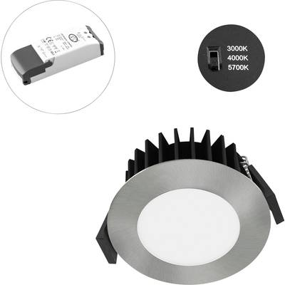 EVN L54N071325 EVN Lichttechnik LED-es beépíthető lámpa LED Fixen beépített LED-es 7 W Króm (L54N071325)