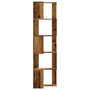 5 szintes antik fa szerelt fa sarok könyvespolc 50 x 50 x 179cm