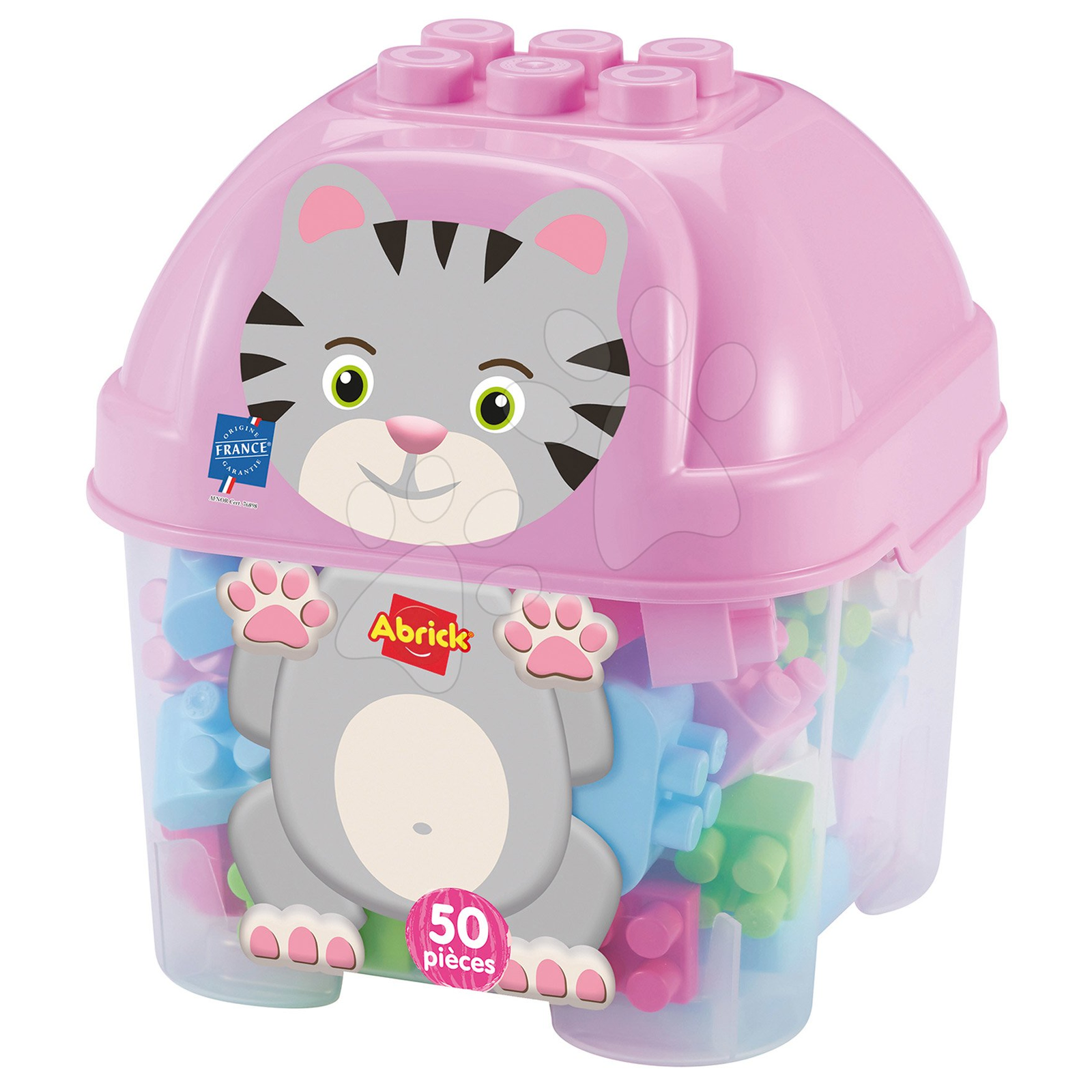 Écoiffier Abrick: cicás 50 darabos építőkocka (7600001928)