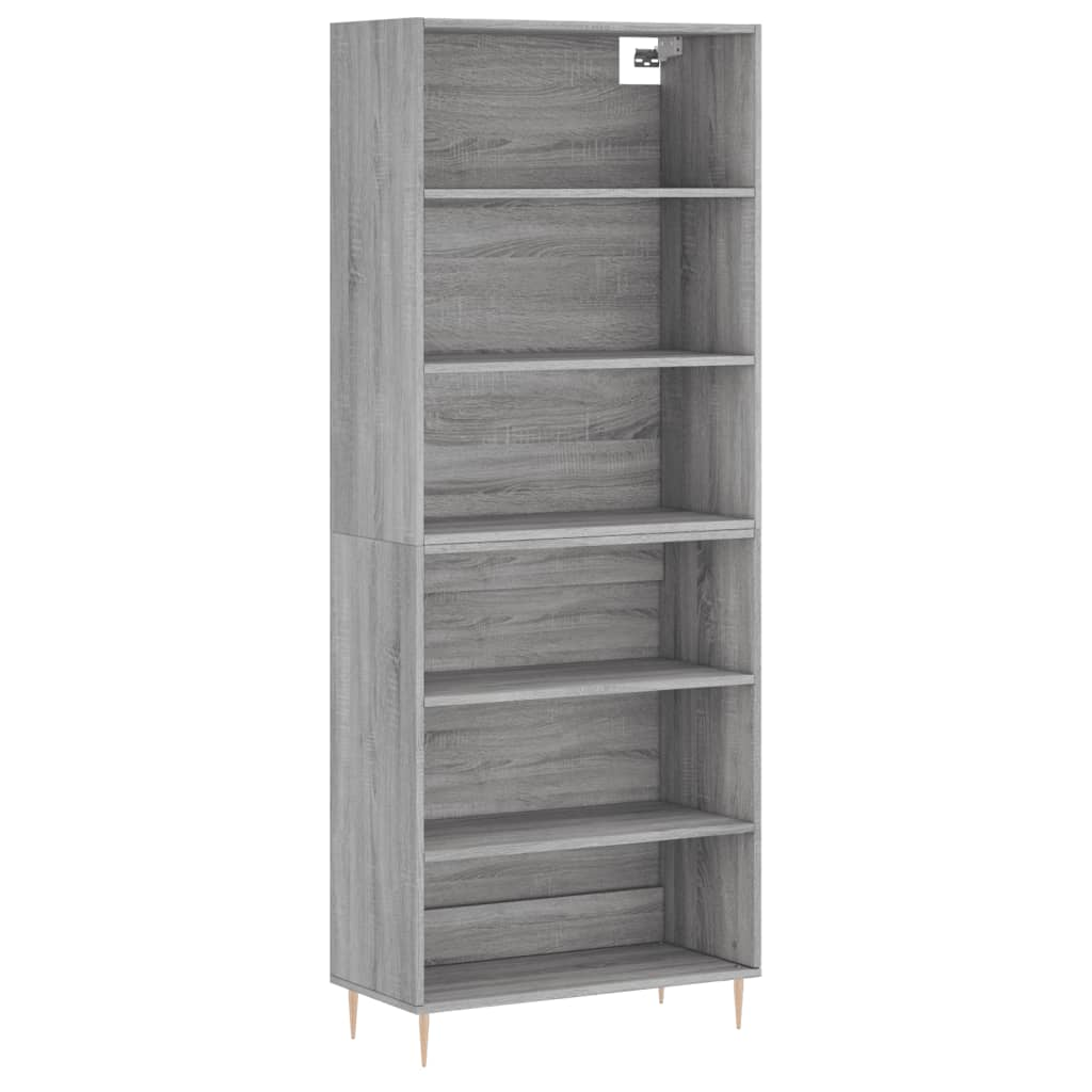 szürke sonoma szerelt fa magasszekrény 69,5x32,5x180 cm (3189563)