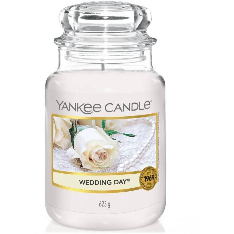 YANKEE CANDLE Classic Wedding Day, nagyméretű, 623 gramm (5038580000818)