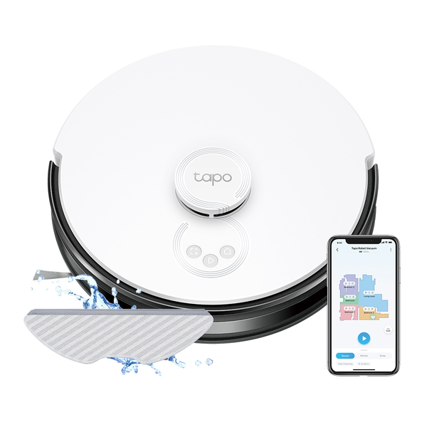 TP-Link Tapo RV30 robotické vysávače 0,4 L Bezvreckové Čierna, Šedá, Biela