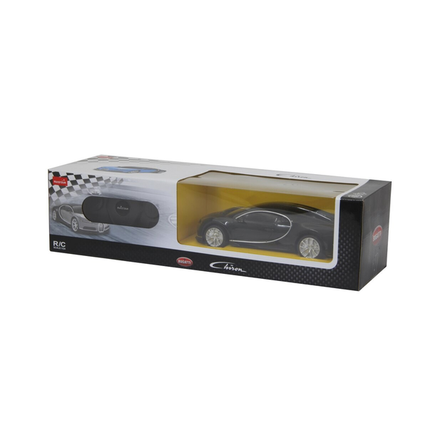BUGATTI BLACK CHIRON REMOTE CONTROL CAR WITH 1 TO 24 SCALE