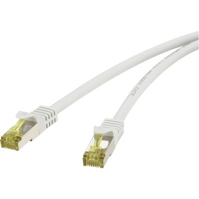 RJ45 пач кабел, мрежов LAN кабел, огнеупорен, CAT 7 S/FTP [1x RJ45 щепсел - 1x RJ45 щепсел] 3 м сив, Renkforce (RF-4149867)