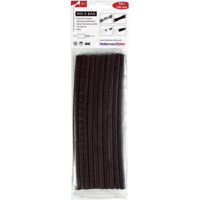 Zsugorcső készlet, HIS-3 6/2 3:1 2M, fekete (308-30610)